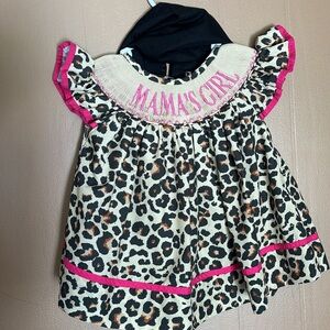 Toddler girls set with black shorts